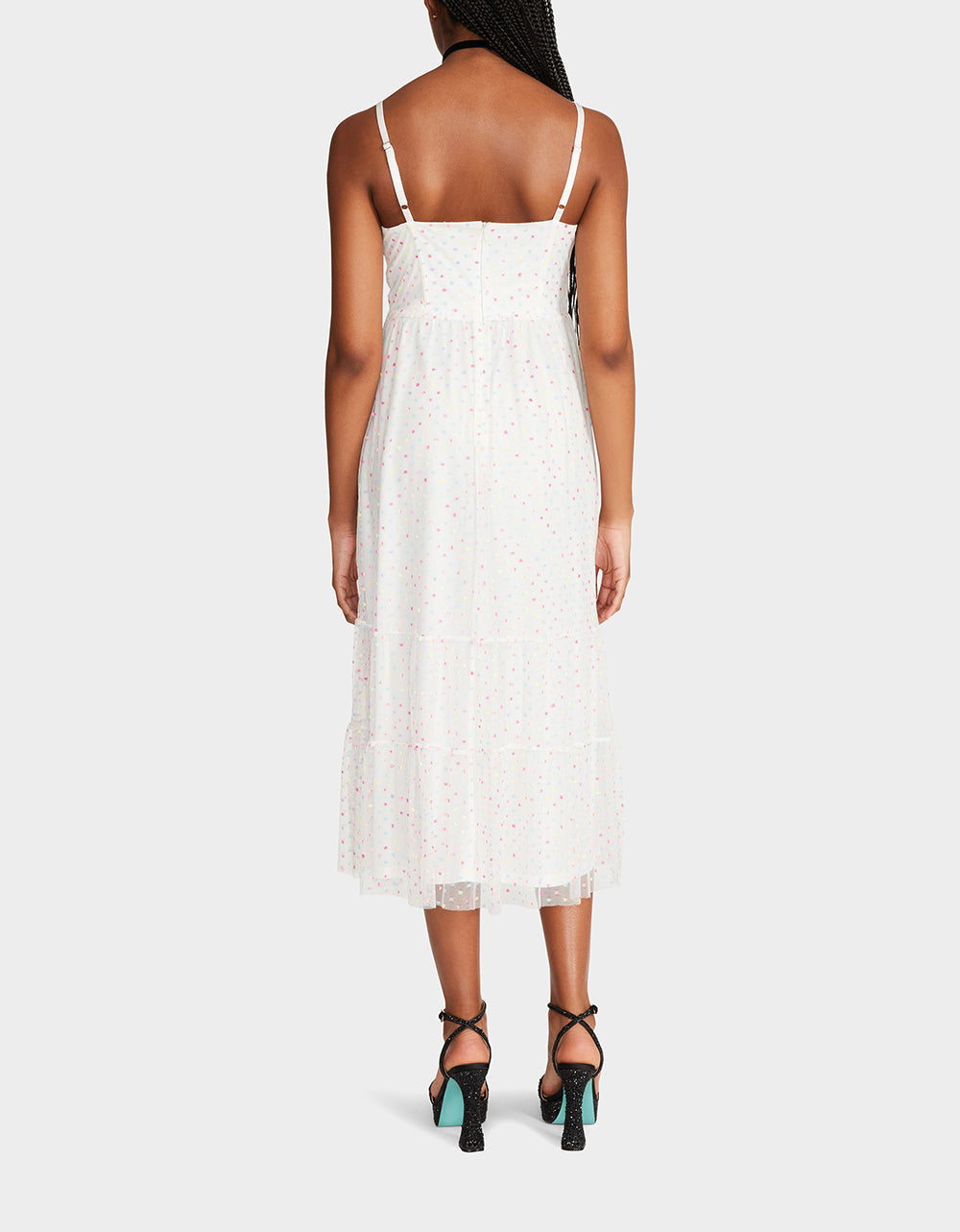 GARDEN VIBES CORSET MIDI DRESS WHITE MULTI | RE:LUV - Image 3