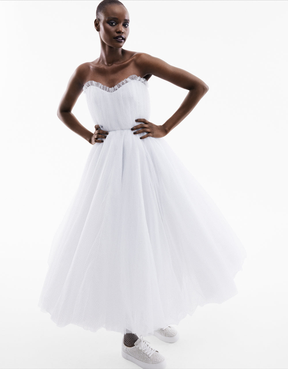 BRIDE VIBES TULLE DRESS WHITE | RE:LUV - Image 9