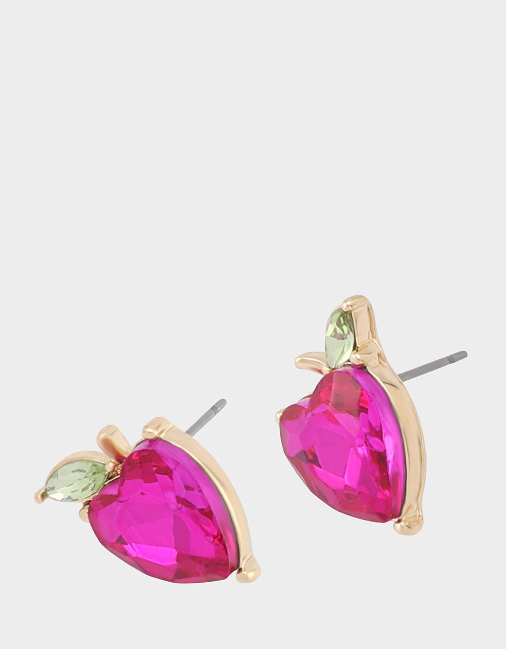 APPLE STUD EARRING PINK DIAMOND - Image 2