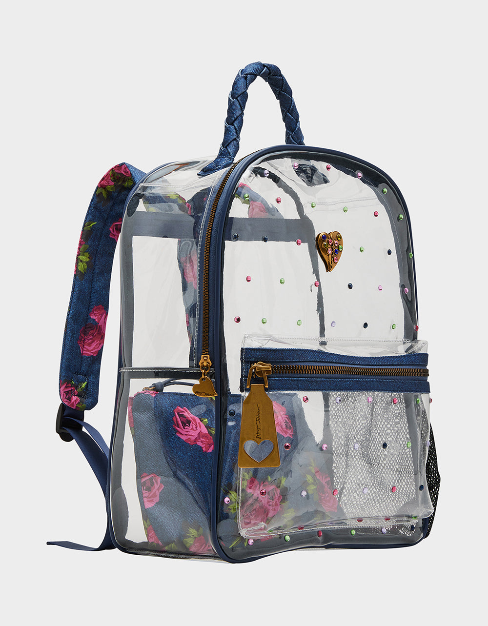 LARGE CLEAR BACKPACK DENIM - Image 5