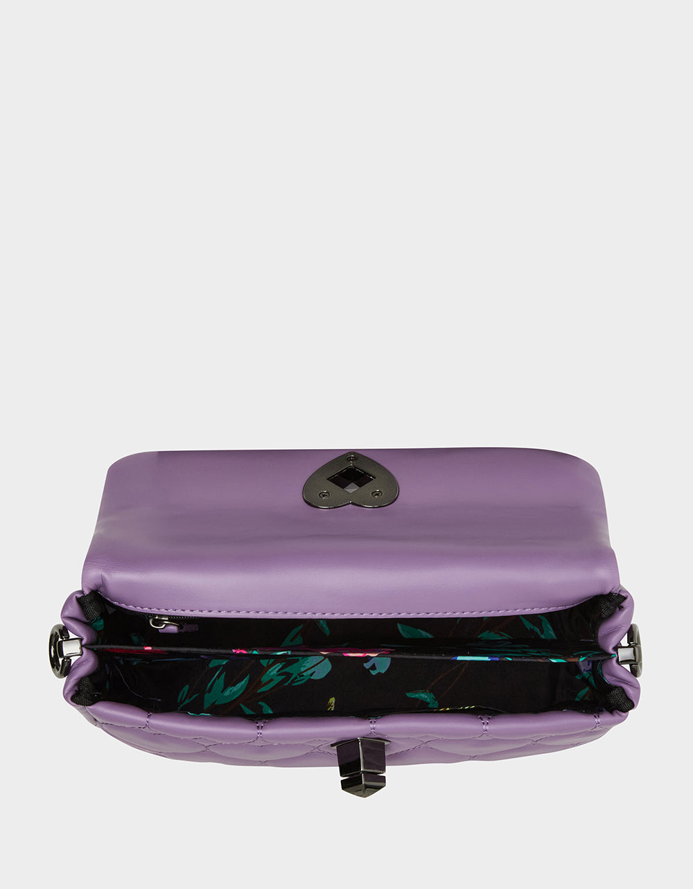 ALWAYS HEART-CORE FLAP SHOULDER BAG LILAC - Image 4