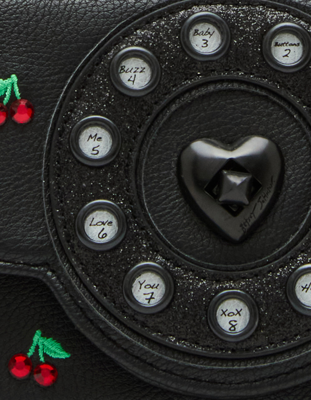 KITSCH CHERRY MINI PHONE BAG RED BLACK | RE:LUV - Image 7