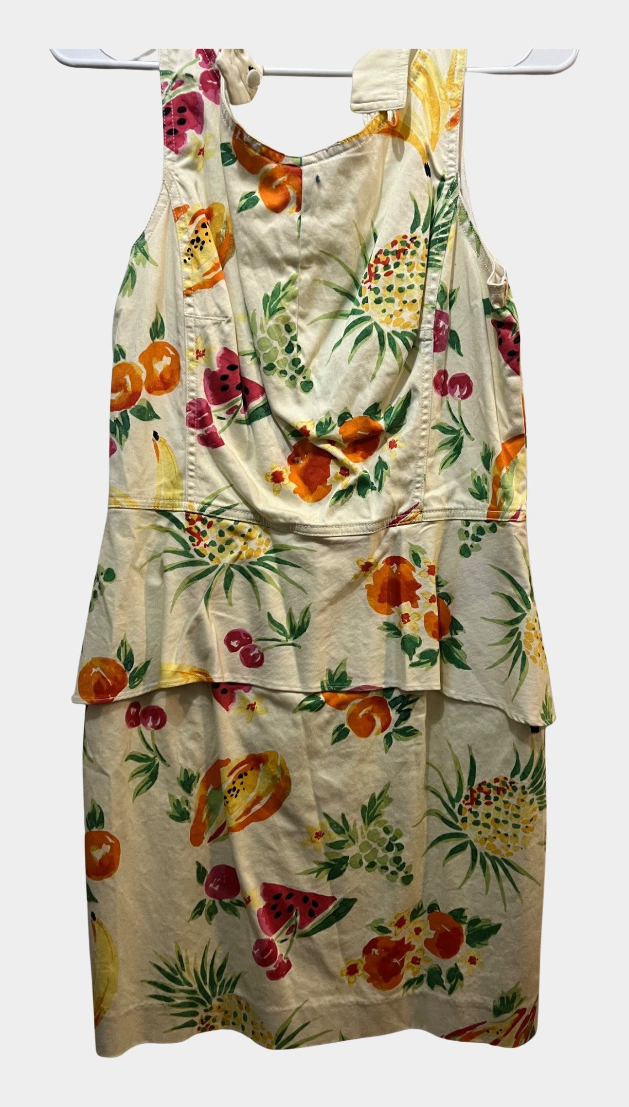 Vtg Fruit peplum summer dress | RE:LUV